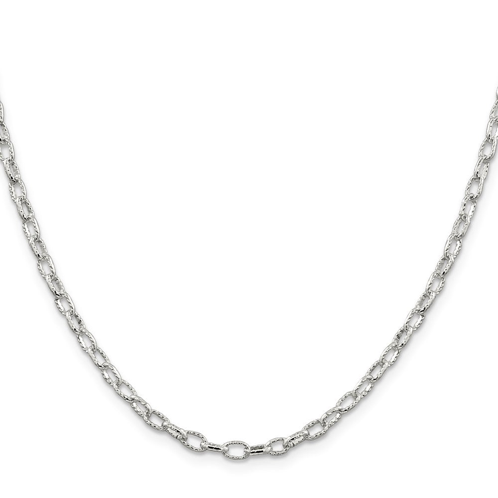 High-Quality 3.75mm Sterling Silver Rolo Chain - Stylish & Affordable Design