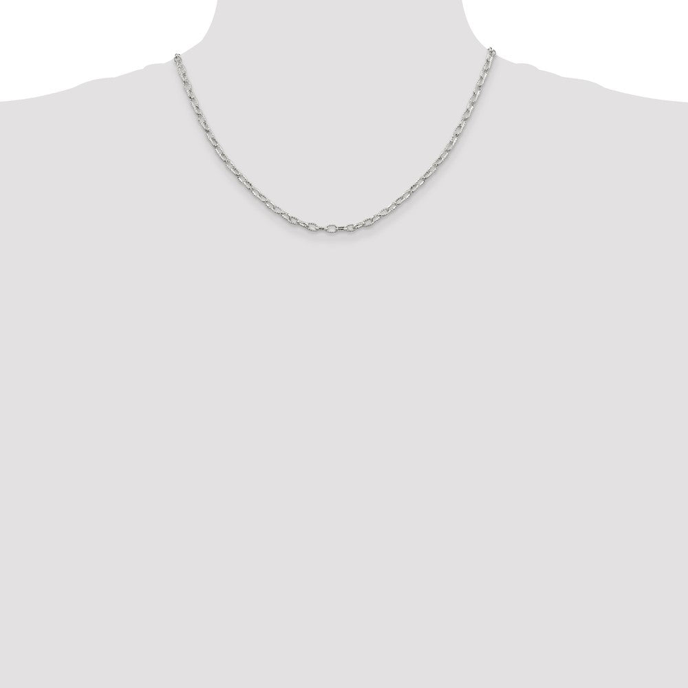 High-Quality 3.75mm Sterling Silver Rolo Chain - Stylish & Affordable Design