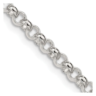 Buy Exclusive 4mm Sterling Silver Rolo Chain - Stylish & Affordable Design