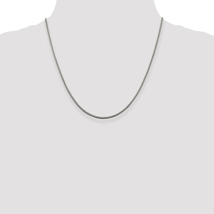 Buy Stylish 2mm Sterling Silver Corona Chain - High-Quality at Affordable Prices-4