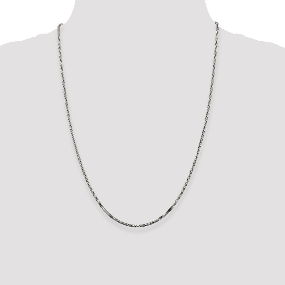 Exclusive 2mm Sterling Silver Corona Chain | Stylish & Affordable Jewelry