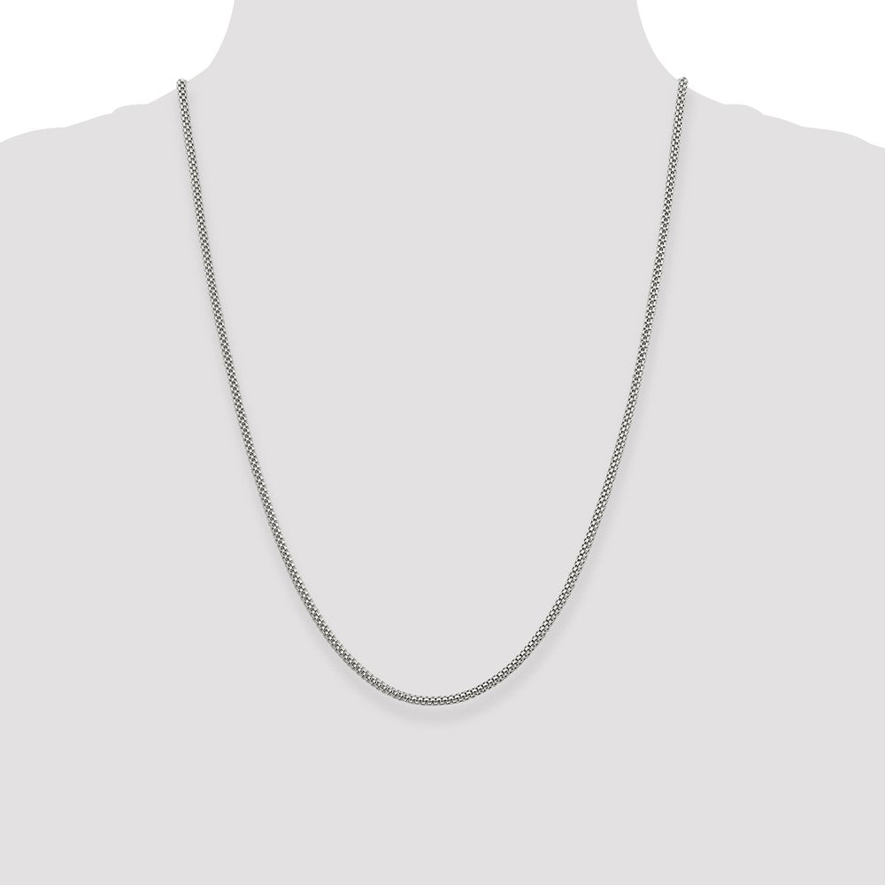 Buy Stylish 2.4mm Sterling Silver Corona Link Chain - High-Quality Value!