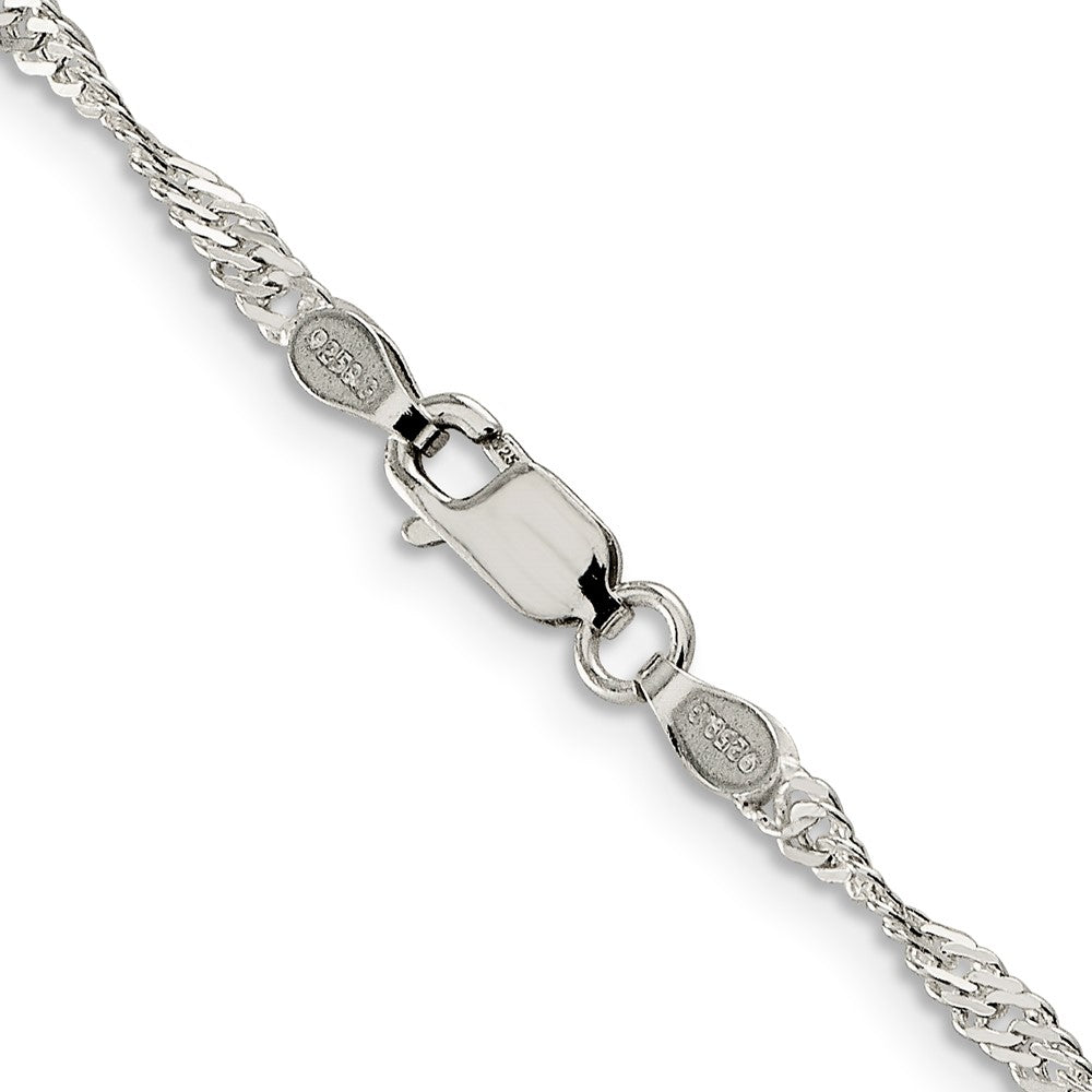 High-Quality 2.25mm Sterling Silver Singapore Chain - Stylish & Affordable!