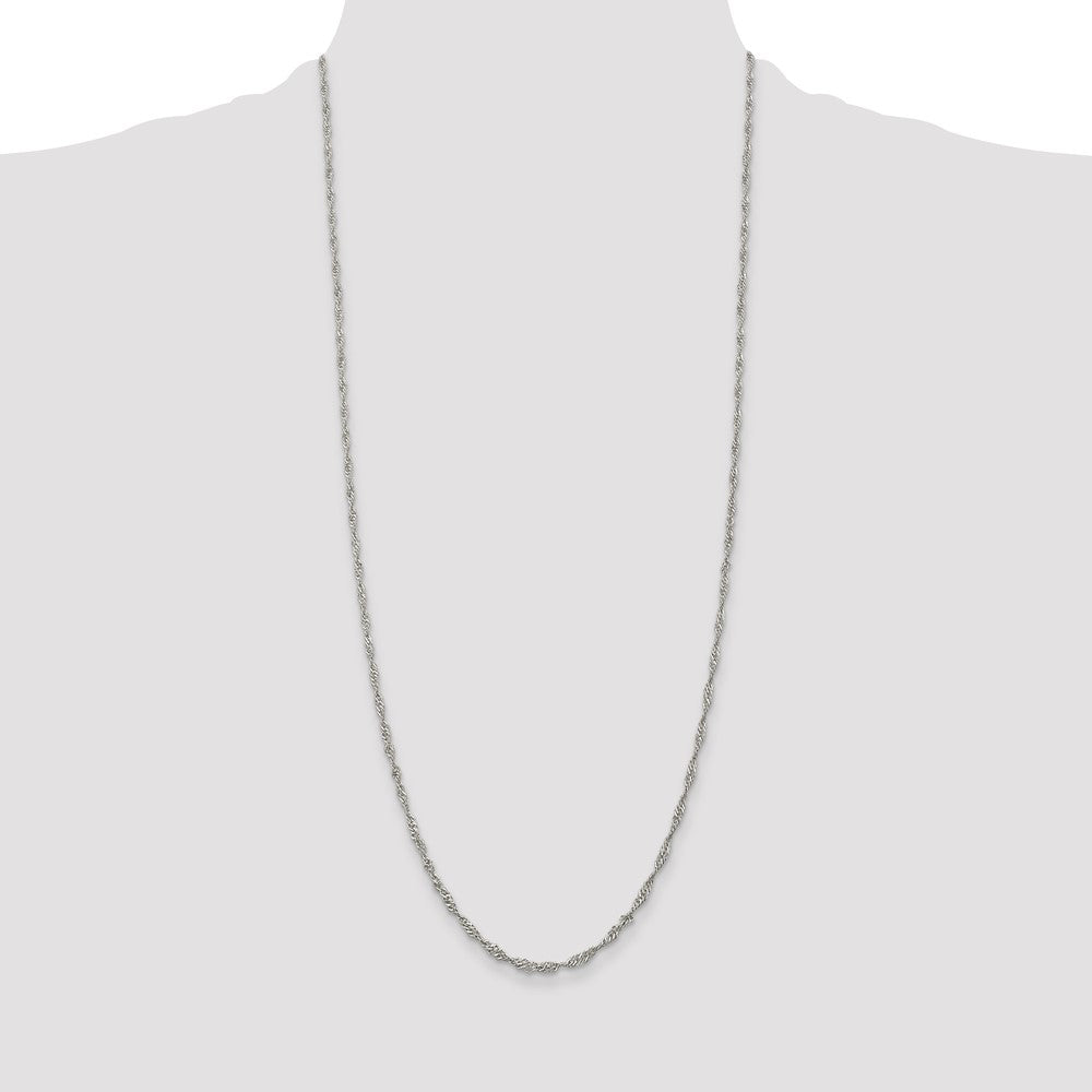 High-Quality 2.25mm Sterling Silver Singapore Chain - Stylish & Affordable!
