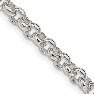 High-Quality 5mm Sterling Silver Rolo Chain - Affordable Luxury Jewelry