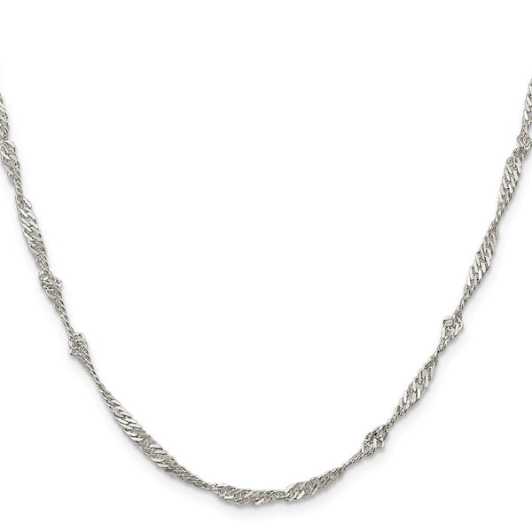 3mm Sterling Silver Singapore Chain
