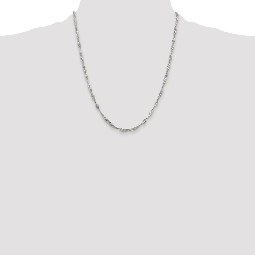 Buy Stylish 3mm Sterling Silver Singapore Chain - Affordable Luxury Jewelry