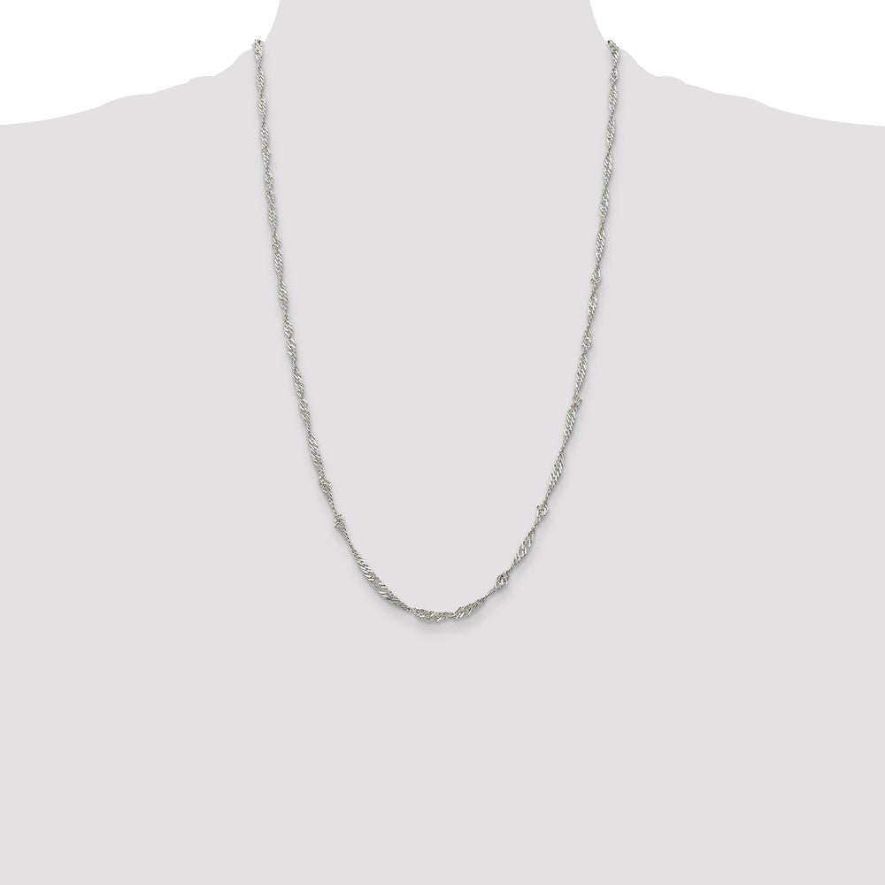 Buy 3mm Sterling Silver Singapore Chain - Stylish & Affordable Jewelry!