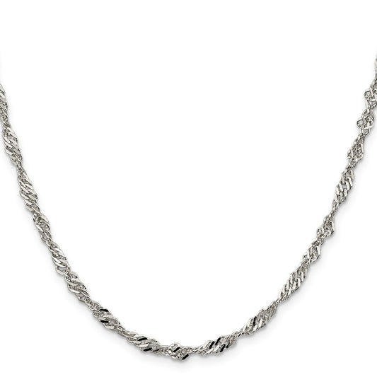 Buy Stylish 3.5mm Sterling Silver Singapore Chain - Affordable Elegance!