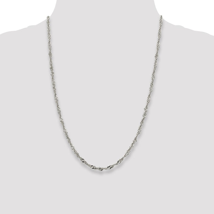 Buy 3.5mm Sterling Silver Singapore Chain - Stylish, High-Quality Jewelry Value-4