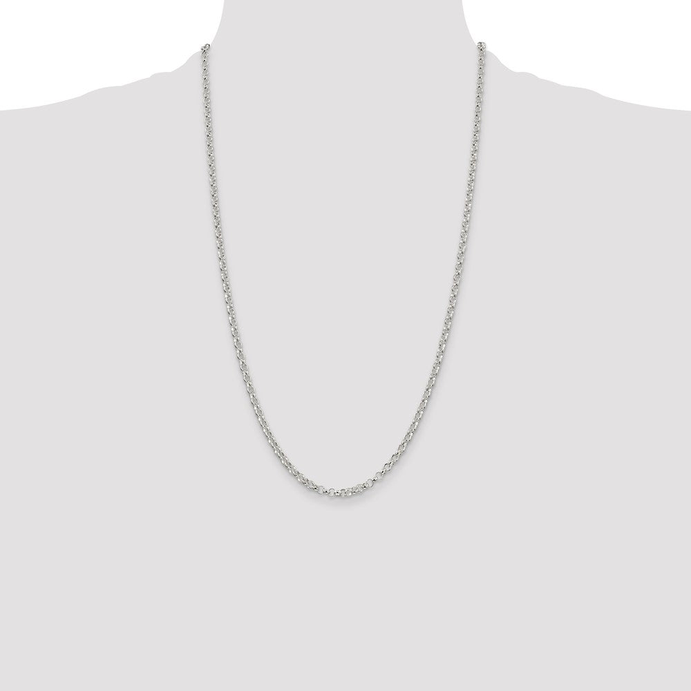 Buy Stylish 3.5mm Sterling Silver Rolo Chain | Affordable Luxury Jewelry