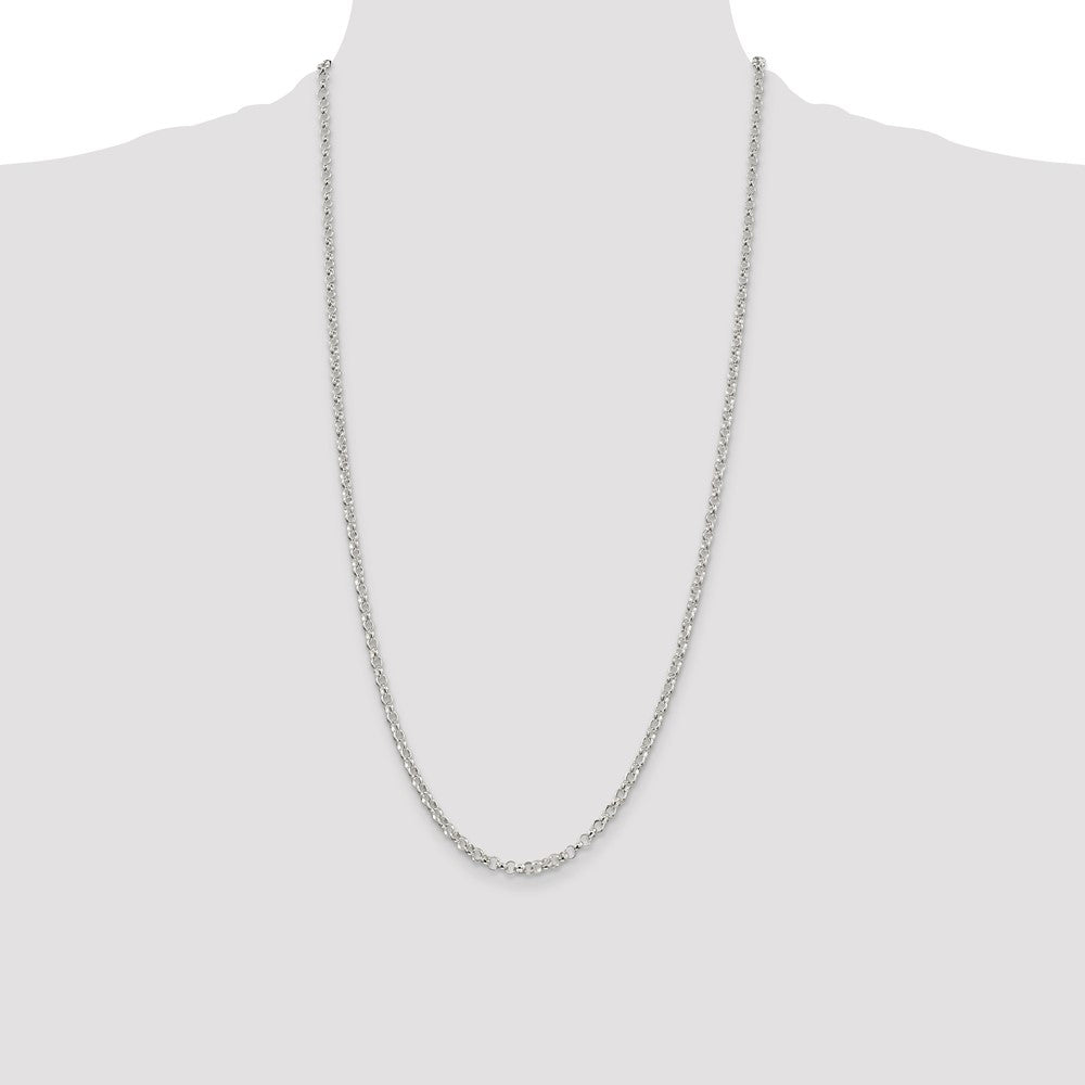 Buy Stylish 3.5mm Sterling Silver Rolo Chain - Affordable Luxury Jewelry