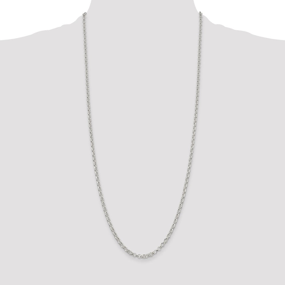 High-Quality 3.5mm Sterling Silver Rolo Chain - Stylish & Affordable Jewelry