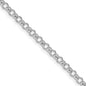 Buy Stylish Rhodium-Plated 3.5mm Sterling Silver Rolo Chain - Affordable Elegance-6