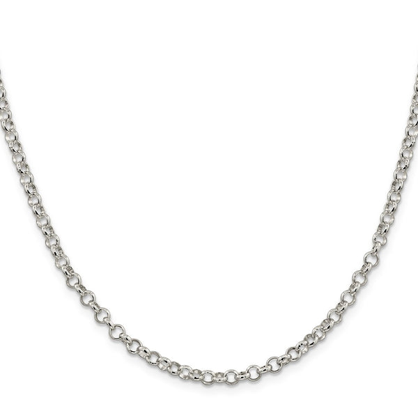 4mm Sterling Silver Rolo Chain - Style GR1-1033398