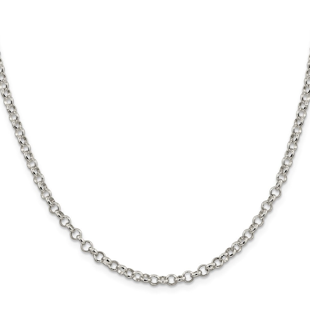 Exclusive 4mm Sterling Silver Rolo Chain - Stylish and Affordable Jewelry