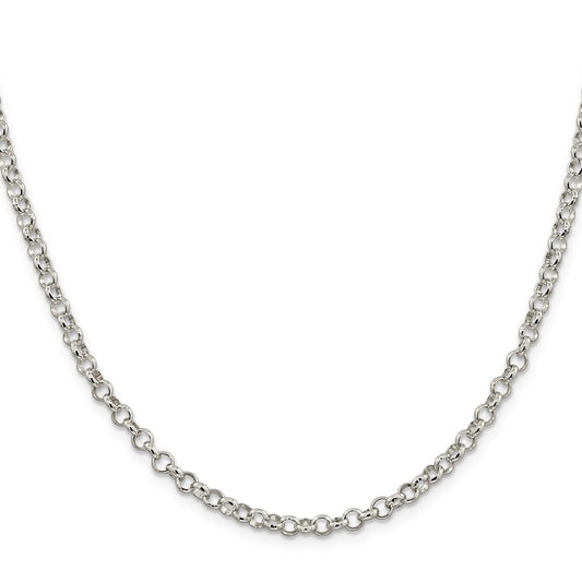 Exclusive 4mm Sterling Silver Rolo Chain - Stylish and Affordable Jewelry