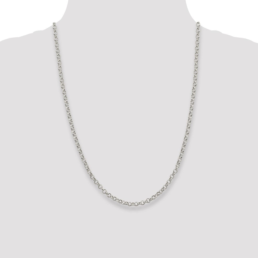 Buy Exclusive 4mm Sterling Silver Rolo Chain - Stylish & Affordable Jewelry