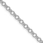 Buy Stylish Rhodium-Plated 4mm Sterling Silver Rolo Chain - Affordable Luxury!-2