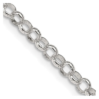 High-Quality 4mm Sterling Silver Rolo Chain - Affordable Luxury Jewelry