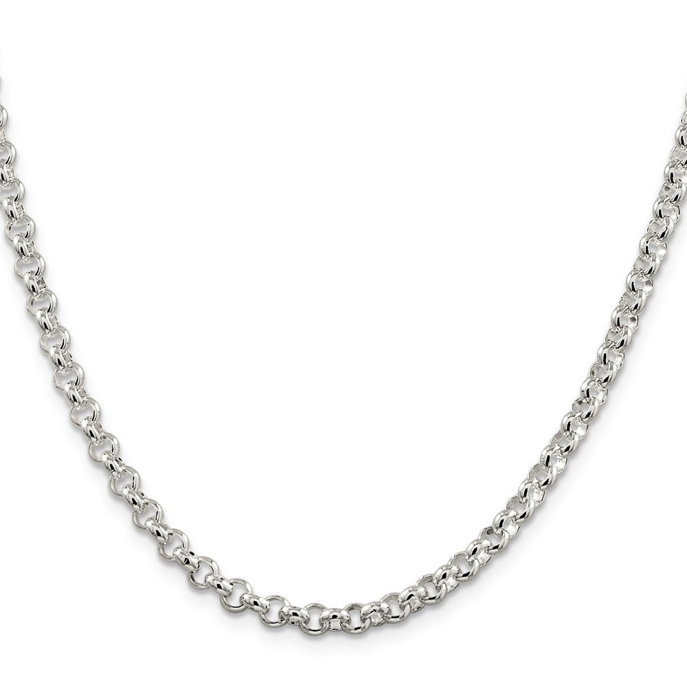 High-Quality 4.6mm Sterling Silver Rolo Chain | Stylish & Affordable Jewelry