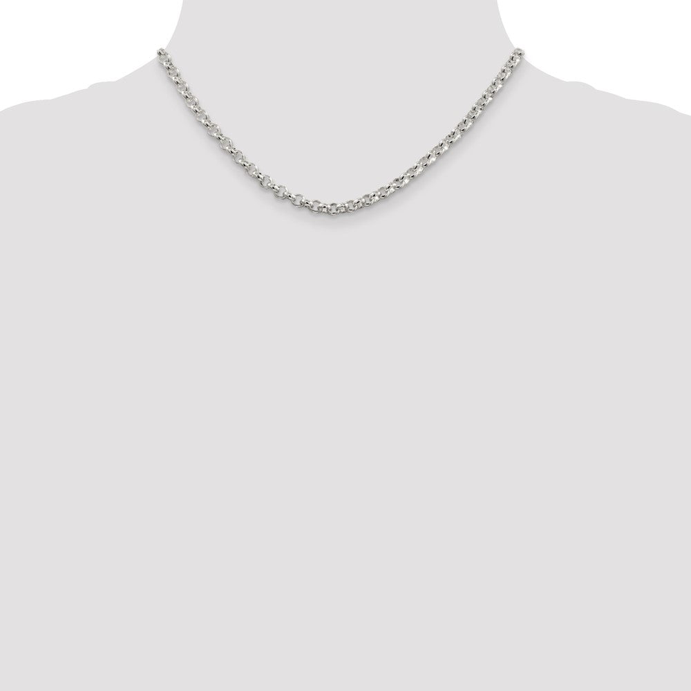 Buy Stylish 4.6mm Sterling Silver Rolo Chain - Affordable Elegance