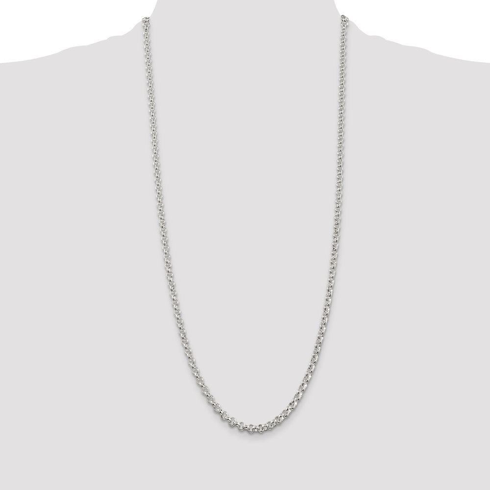 Exclusive 4.6mm Sterling Silver Rolo Chain - Stylish & Affordable Jewelry