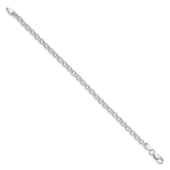 Buy Stylish 4.6mm Sterling Silver Rolo Link Chain | Affordable Luxury-2