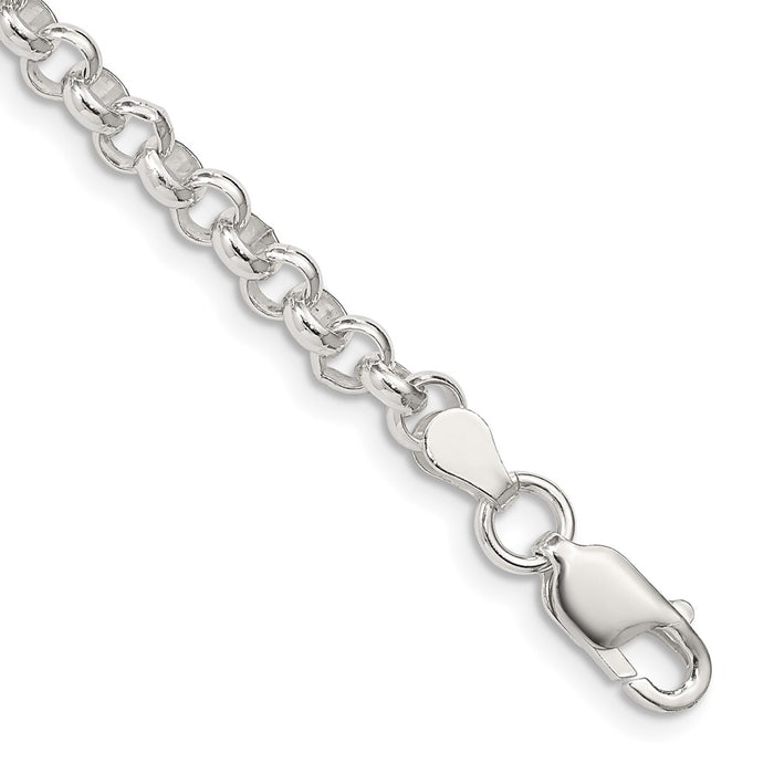 Buy Stylish 4.6mm Sterling Silver Rolo Link Chain | Affordable Luxury-1