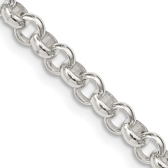 Exclusive 4.6mm Sterling Silver Rolo Chain - Stylish & Affordable Value!
