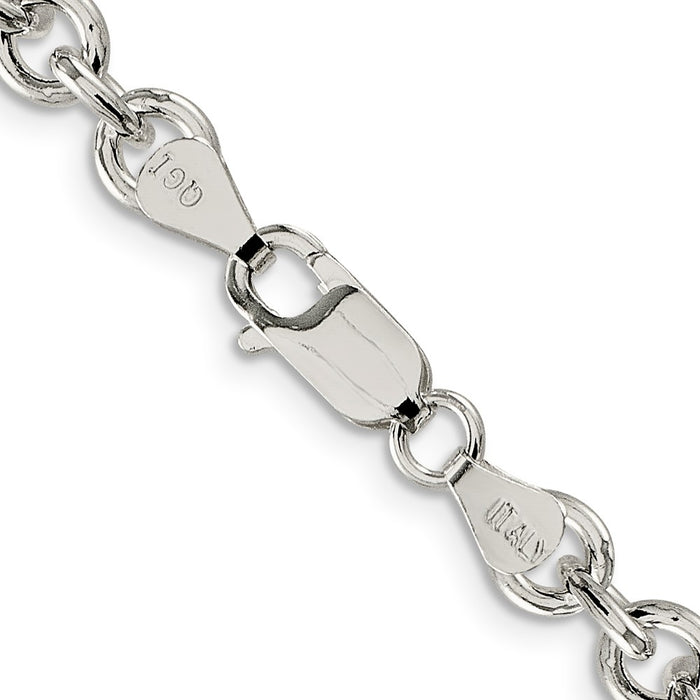 Buy 6.1mm Sterling Silver Cable Chain Necklace - Stylish & Affordable Jewelry-3