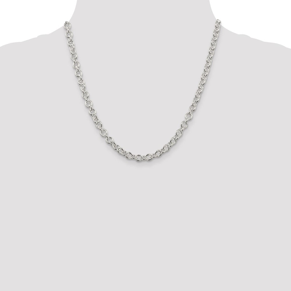 High-quality 6.1mm Sterling Silver Cable Chain - Affordable Luxury Jewelry