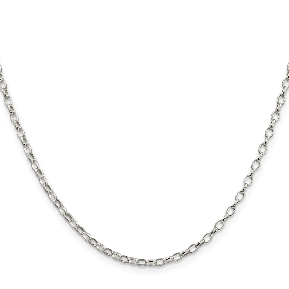 Buy Stylish 2.5mm Sterling Silver Oval Rolo Chain - High-Quality Jewelry Value