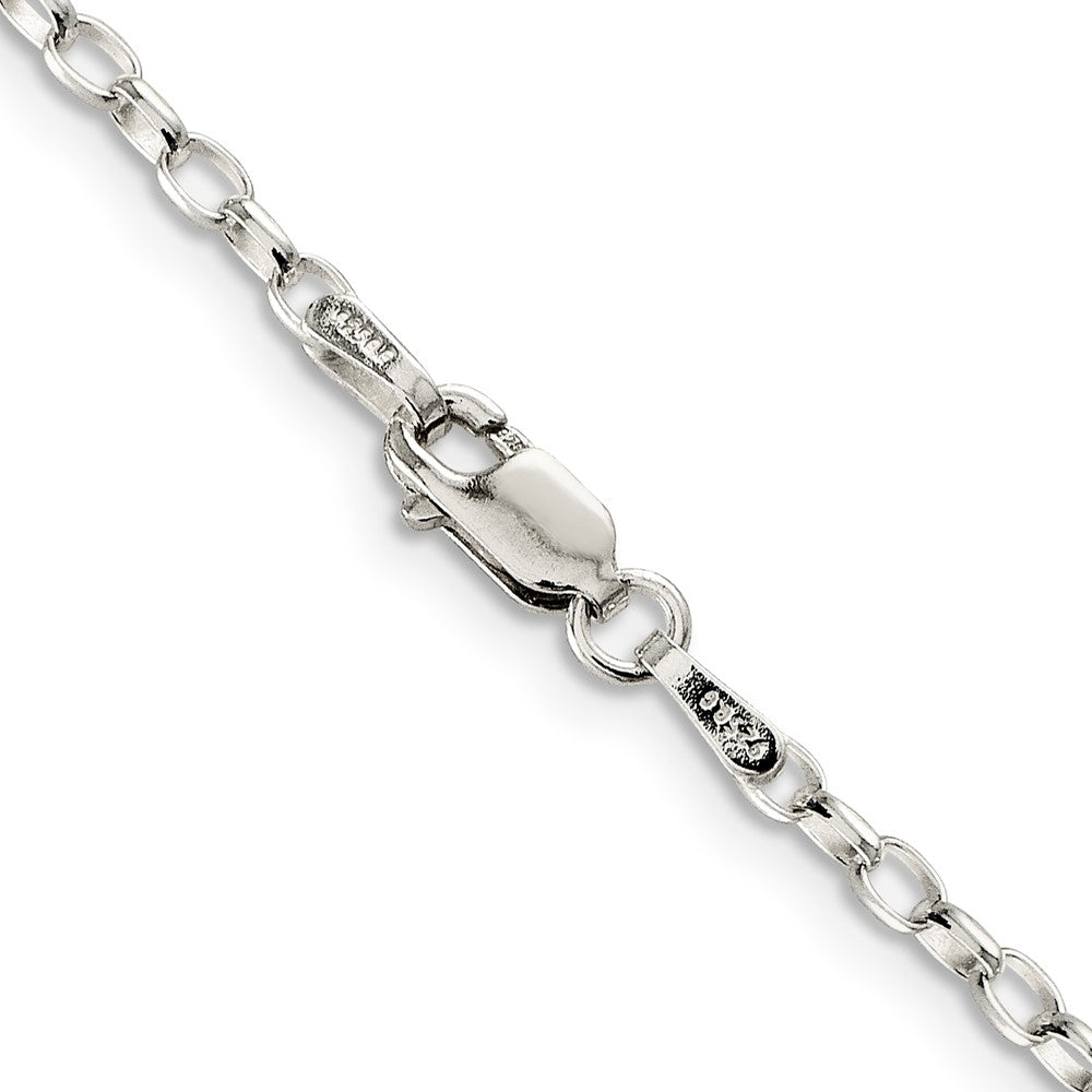 Buy Stylish 2.5mm Sterling Silver Oval Rolo Chain - High-Quality Jewelry Value