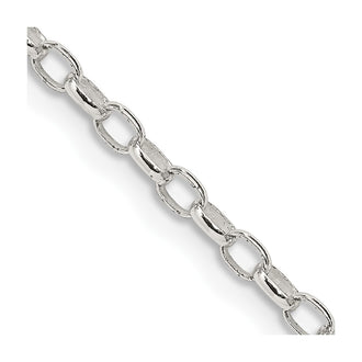 Buy Stylish 2.5mm Sterling Silver Oval Rolo Chain - High-Quality Jewelry Value