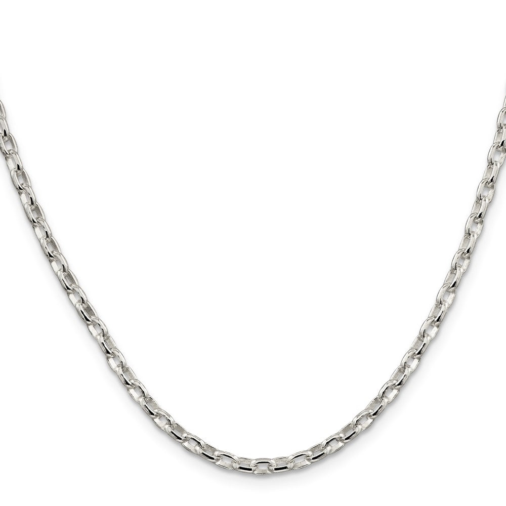 Buy Stylish 3.2mm Oval Fancy Rolo Link Chain in High-Quality Sterling Silver