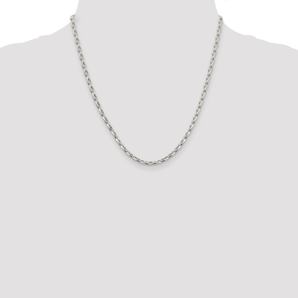 Buy Stylish 3.2mm Sterling Silver Oval Rolo Link Chain - Luxury Value