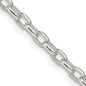 Buy Stylish Sterling Silver 3.2mm Oval Rolo Chain - Luxury Elegance-5