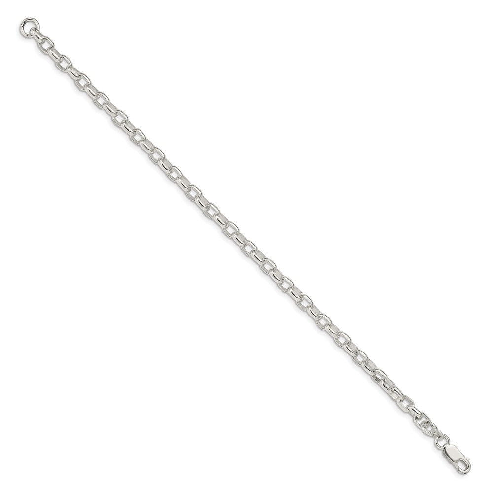 Buy Stylish 4.4mm Sterling Silver Oval Fancy Rolo Link Chain - Affordable Luxury!