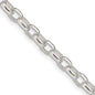 High-quality Sterling Silver 4.4mm Oval Fancy Rolo Link Chain - Stylish Design-2