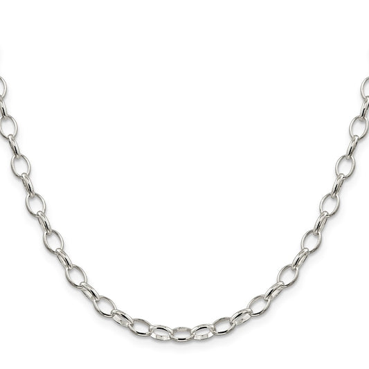 Buy Stylish 5mm Sterling Silver Rolo Chain - High-Quality & Affordable!