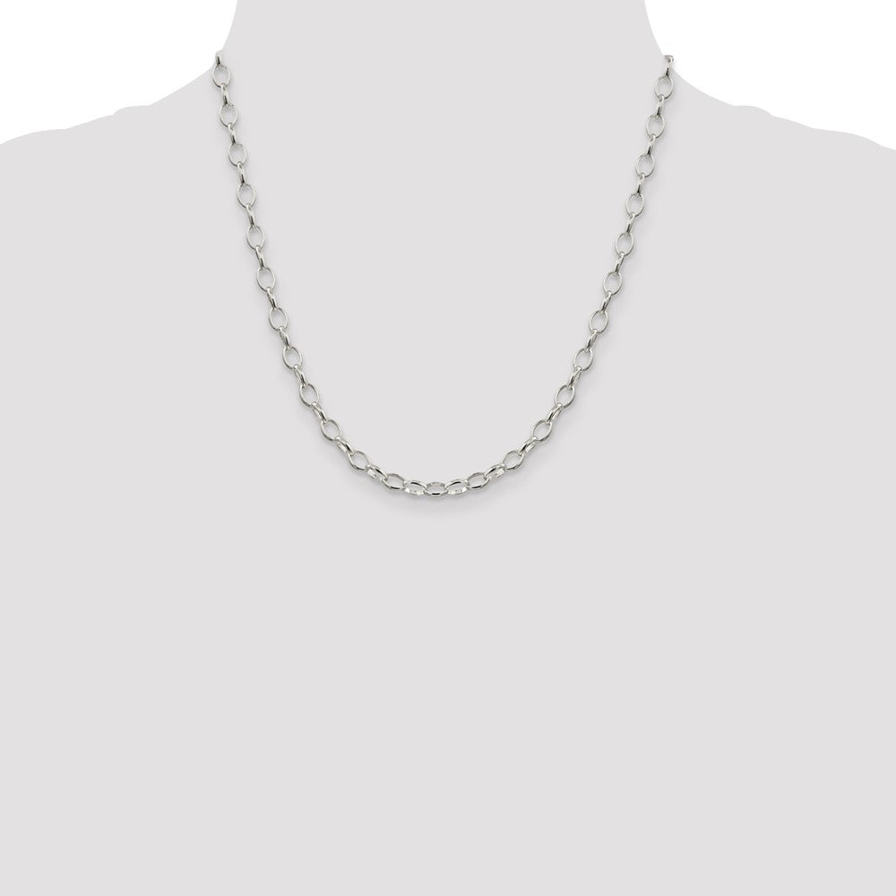 Buy Stylish 5mm Sterling Silver Rolo Chain - High-Quality & Affordable!