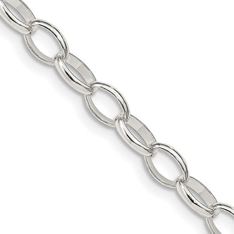 Exclusive Sterling Silver 5mm Elegant Rolo Chain - Affordable Luxury Jewelry