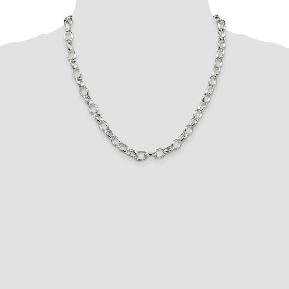 Buy Stylish 8mm Sterling Silver Rolo Chain - High-Quality & Affordable!