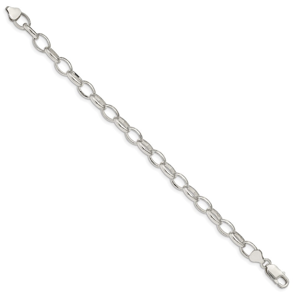 Buy 8mm Sterling Silver Decorative Rolo Chain - Stylish & Affordable Value!