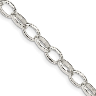 Buy 8mm Elegant Rolo Chain in High-Quality Sterling Silver | Stylish Value