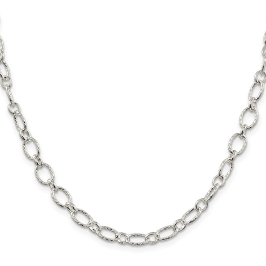 High-Quality Sterling Silver 6.1mm Rolo Chain - Stylish & Affordable Choice!
