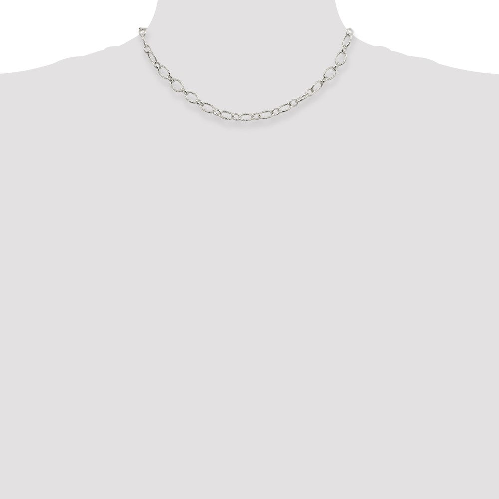 High-Quality 6.1mm Sterling Silver Rolo Chain - Stylish & Affordable Design