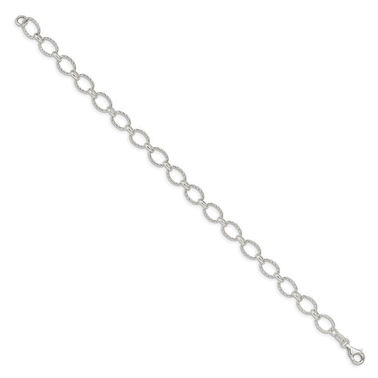 Exclusive 6.1mm Decorative Rolo Chain in Sterling Silver | Affordable Luxury