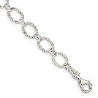 Exclusive 6.1mm Decorative Rolo Chain in Sterling Silver | Affordable Luxury